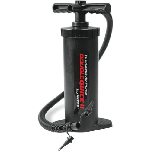 INTEX Pompă de aer manuală Double Quick III S, furtun cu 3 duze, 37 cm