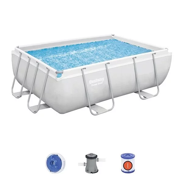 Bestway Piscină STEEL PRO MAX Rectangular 282×196×84 cm, 3662 L, cadru metalic
