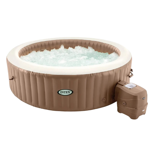 INTEX Jacuzzi SPA gonflabil Sahara Tan Round Bubble Spa 236×71 cm, 8 persoane