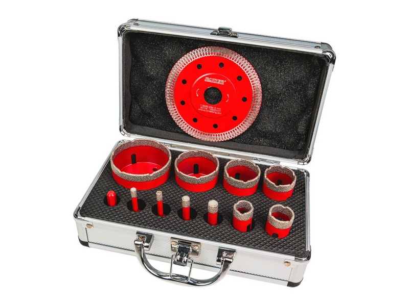 Set carote diamantate uscate M14 Ø6-68mm + Disc Raider 157866