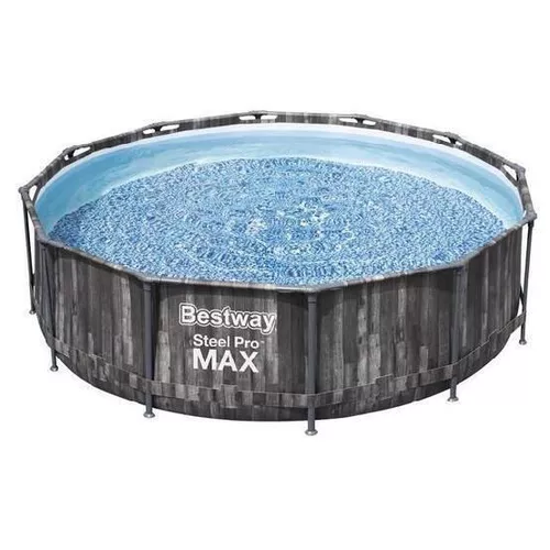 Bestway Piscină STEEL PRO MAX Round 366×100 cm, 9150 L, cadru metalic