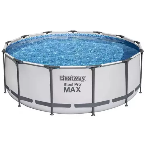 Bestway Piscină STEEL PRO MAX Round 396×122 cm, 12690 L, cadru metalic