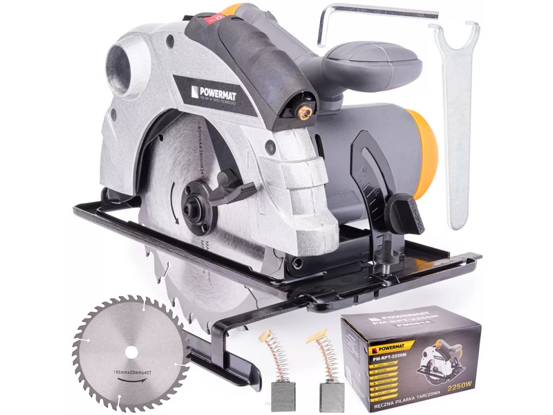 Fierăstrău circular Powermat PM-RPT-2250M – 2250 W, disc 185 mm