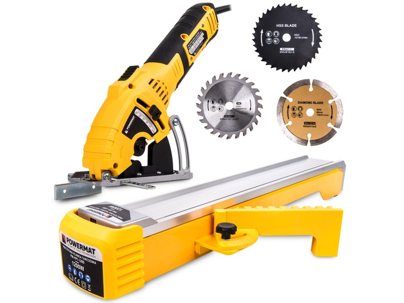 Fierăstrău circular Powermat PM-PPT-1200 – 1200 W, disc 85 mm