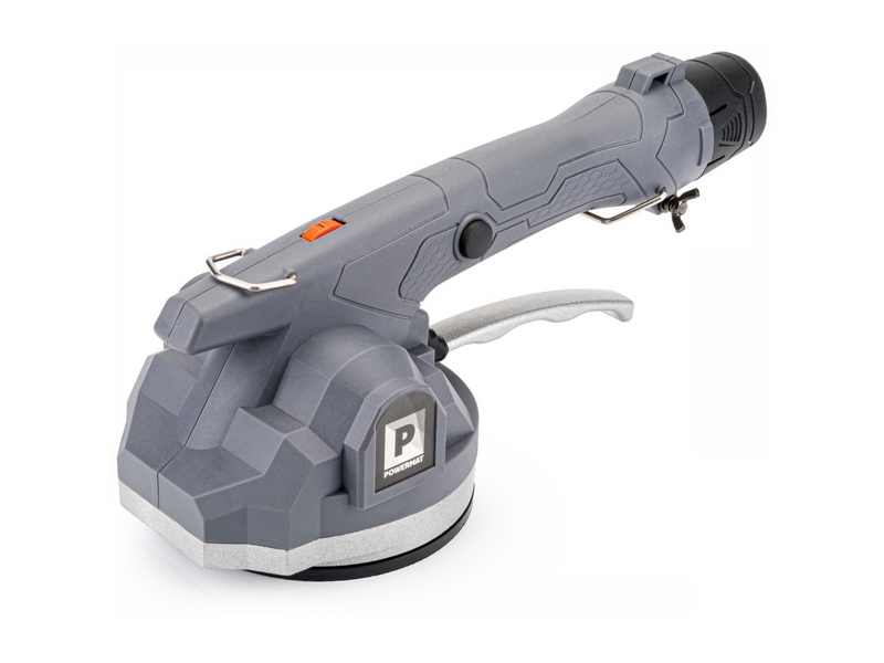 Ventuză vibrantă cu acumulator Powermat PM-APWDP-160T – 12 V, 50 kg, Ø128 mm