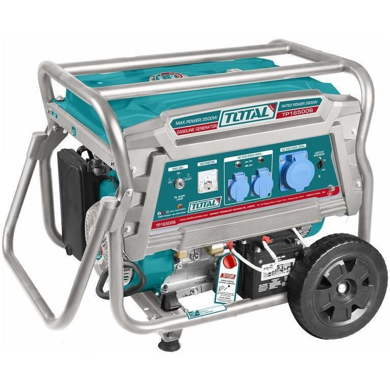 Generator electric pe benzină TOTAL TP165006 – 6,5 kW, 420 cm³, pornire electrică