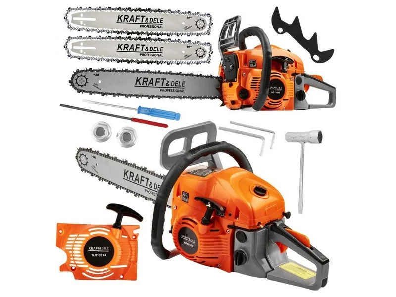 Motoferăstrău pe benzină Kraft&Dele KD10613 – 5.9 CP, 58 cm³, șine 40 și 45 cm (Drujbă)
