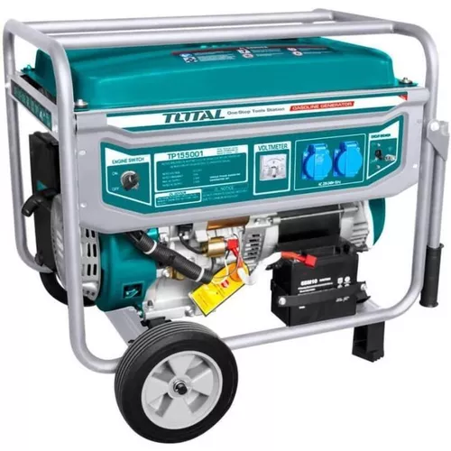Generator electric pe benzină TOTAL TP155001 – 5,5 kW, 389 cm³, pornire electrică