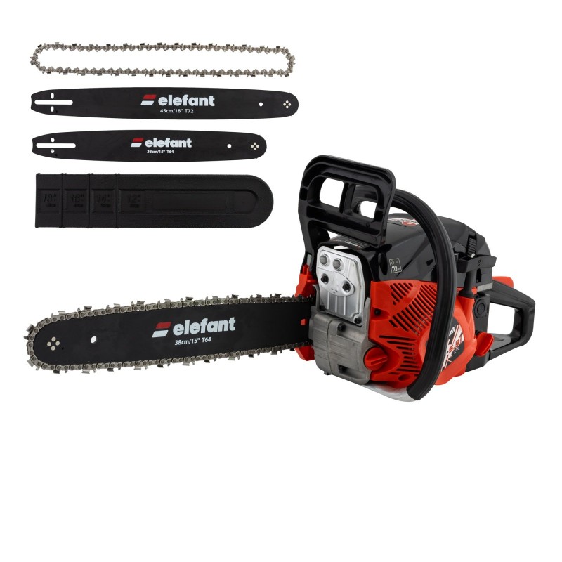 Motoferăstrău pe benzină ELEFANT EM-5.5 – 5,5 CP, 4,1 kW, lame 38 și 45 cm